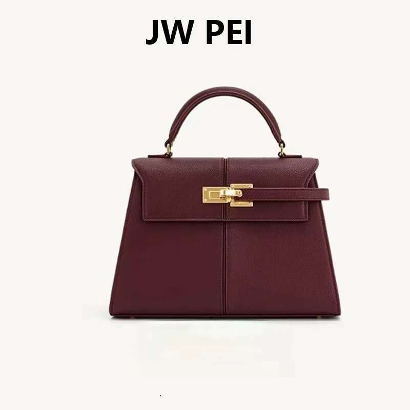 JW PEI Women's Trapezoidal Large Capacity Kelly Bag, High-End Handbag, Diagonal Cross