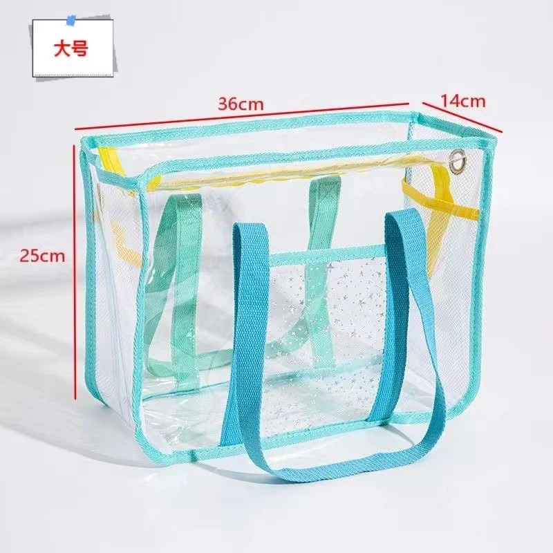 Extra Large Bogg Bag Summer PVC Beach Bag Basket Women Picnic Tote Bag Holes Waterproof Handbag Pouch Shopping Shoulder Bag R250312