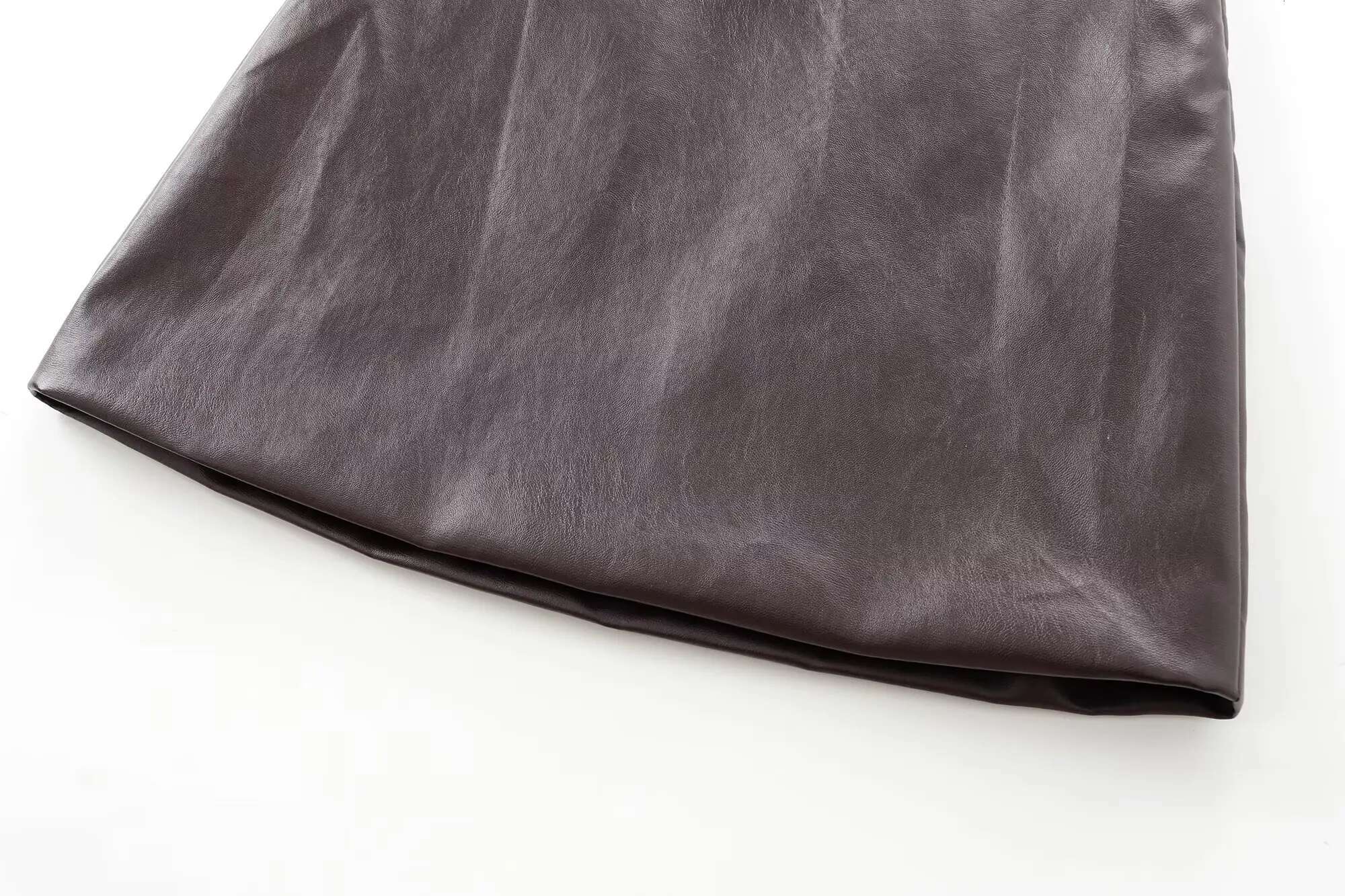 Faux Leather Mini High Waist Short For Women Summer Pleated Women's Skirts Fashion Woman Skirt