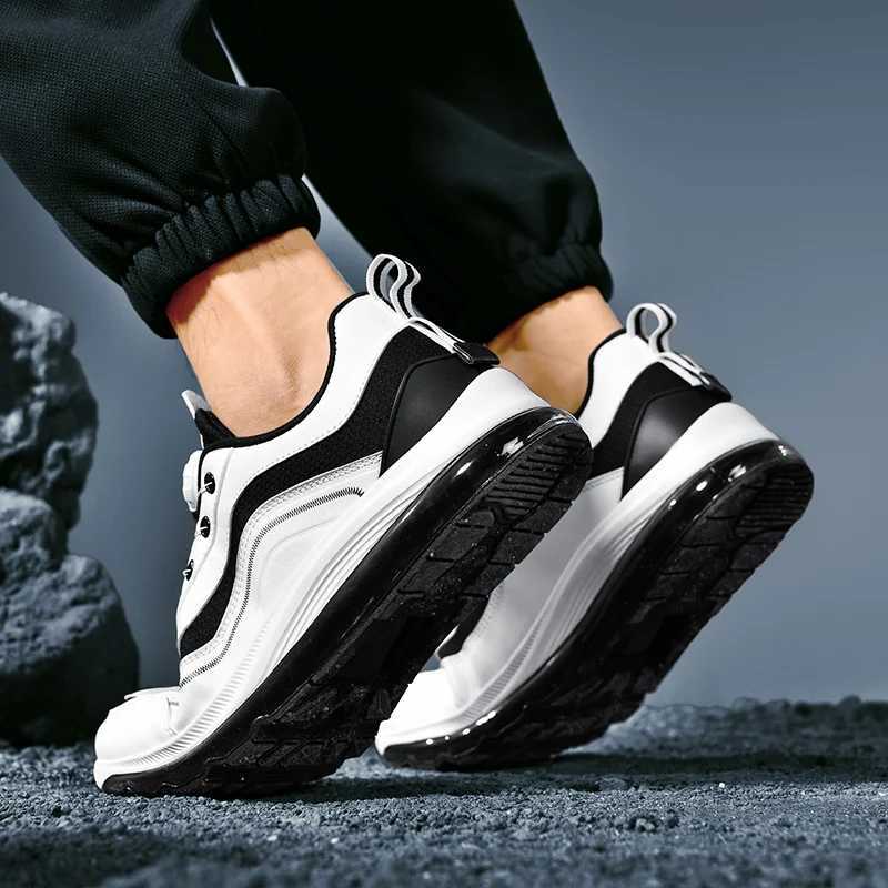 Leather Mens Cushioning Running Shoes for Men Big Size Waterproof Jogging Sports Shoes Non-slip Gym Sneakers Men Walking Shoes Z250411