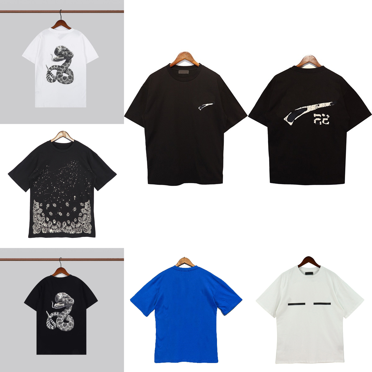 Men's T-Shirts Colorful Letter Print Men Short-sleeved T-shirt Designer Outfits Tee Shirt Spring O-Neck Tshirt