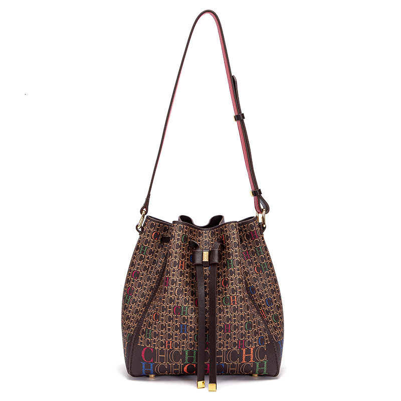 CHCH Drawstring Fashion Trend Bucket Large Capacity Women's Bag