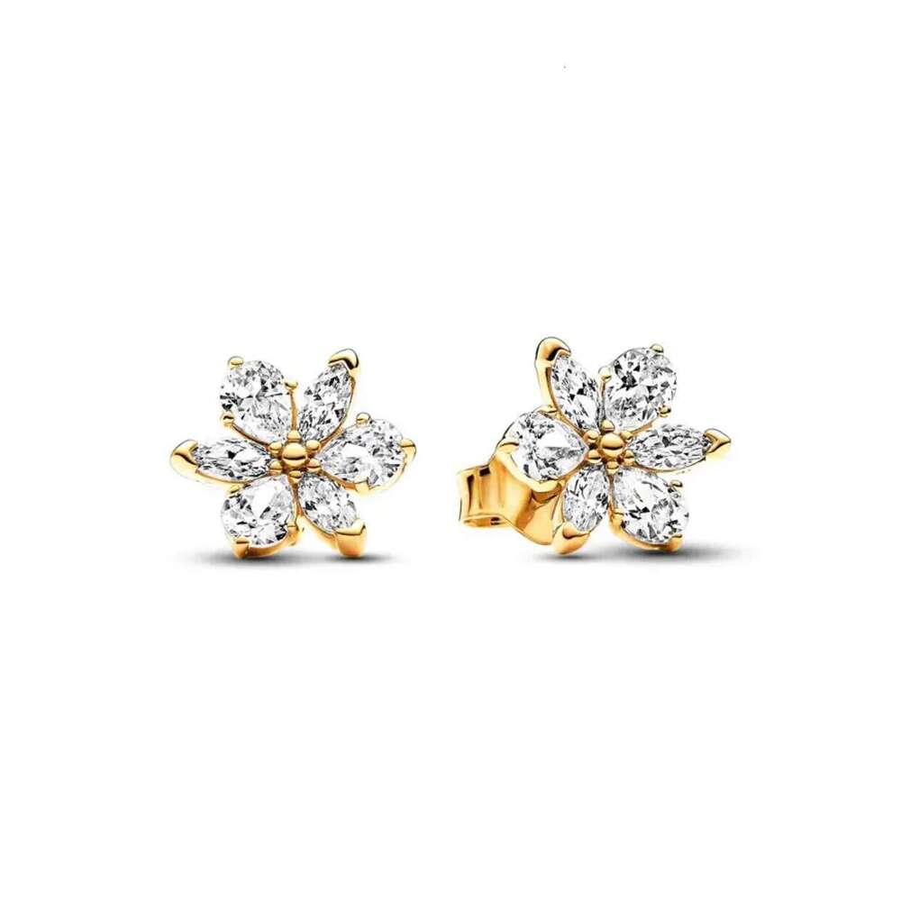 925 Sterling Silver Sparkle Timeless Love Rose Two-Tone Sun And Moon Earrings Beautiful Anniversary Gift For Women Jewelry