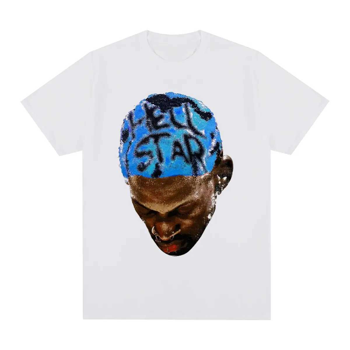 Dennis Rodman Vintage T-shirt Hip Hop Strtwear Retro Portrait Cotton Men T shirt New T Tshirt Womens Tops X250313