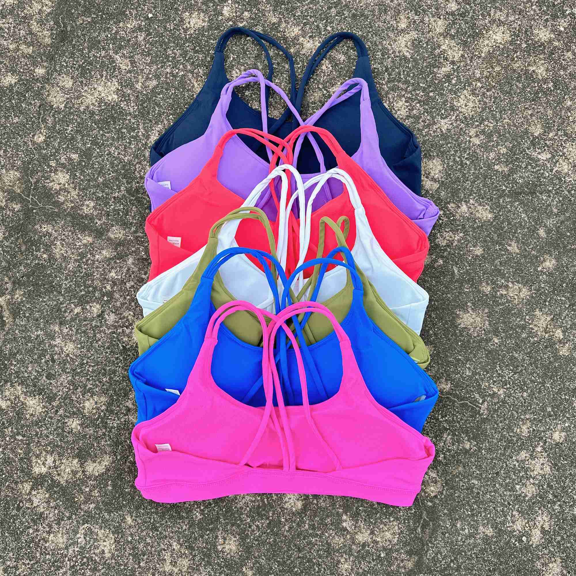 Active Shirts Tees Solid Color high strength Gym underwear cross Women Fitn Sport Bra Top shockproof Athletic Tight Workout With Chest Pad Y250312ALX9