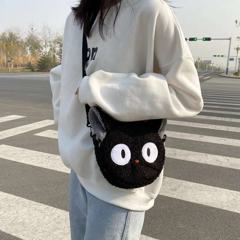 Kawaii Cartoon Plush Shoulder For Women New Crossbody Bag Small Phone Purse Bolsa Feminina