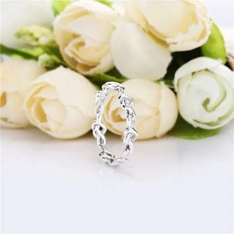 High Quality S925 Snake 925 Sterling Silver Pretty Ring Wrapped Open Infinity Ring Heart-Shaped Padlock DIY Jewelry