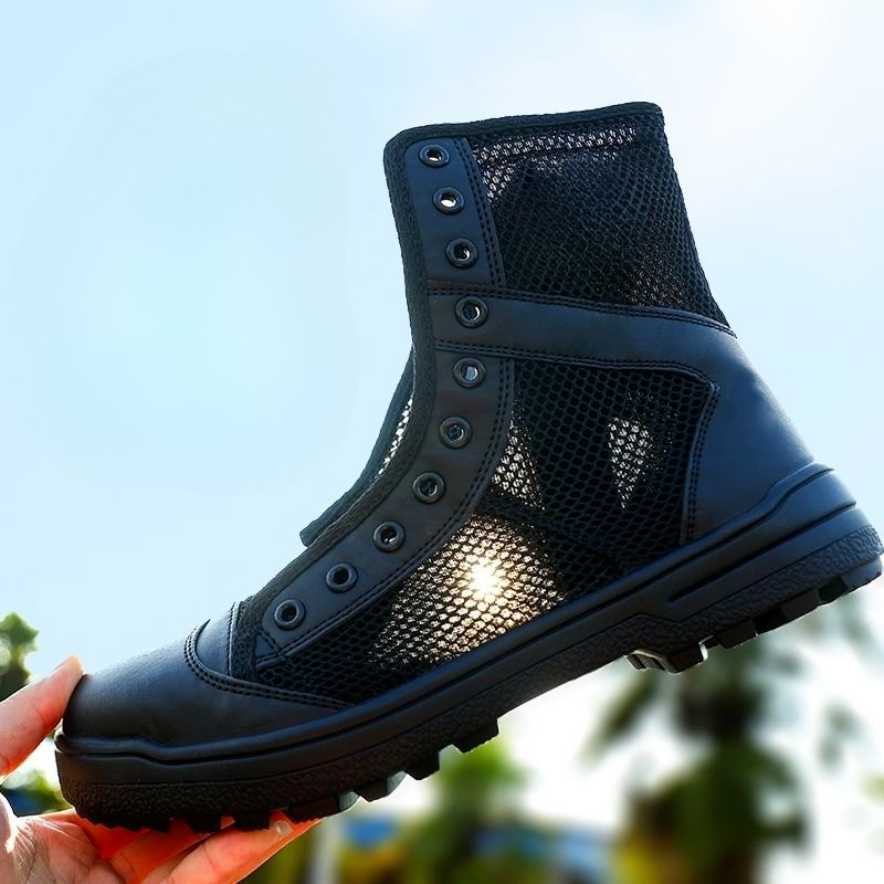2025 New Safety Training Net Breathable Designer Trendy Fashion Martin Outdoor Boots Men's Hiking Tour