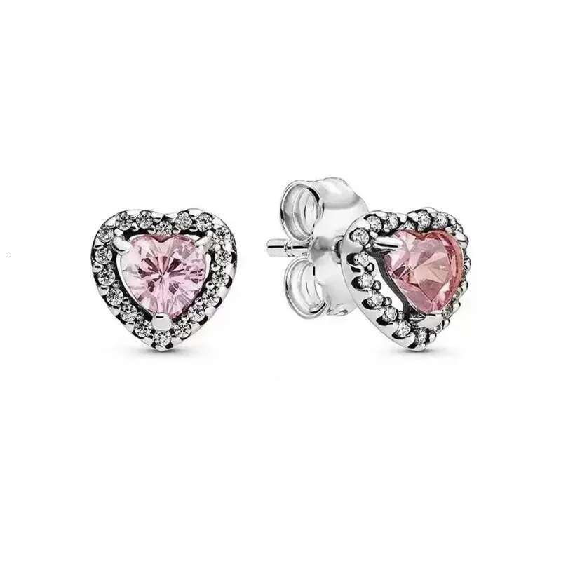 Temperament 925 Sterling Silver Charm Love Drops Flowers Quadleaf Zircon Earrings For Women Fashion DIY Fine Jewelry Gift