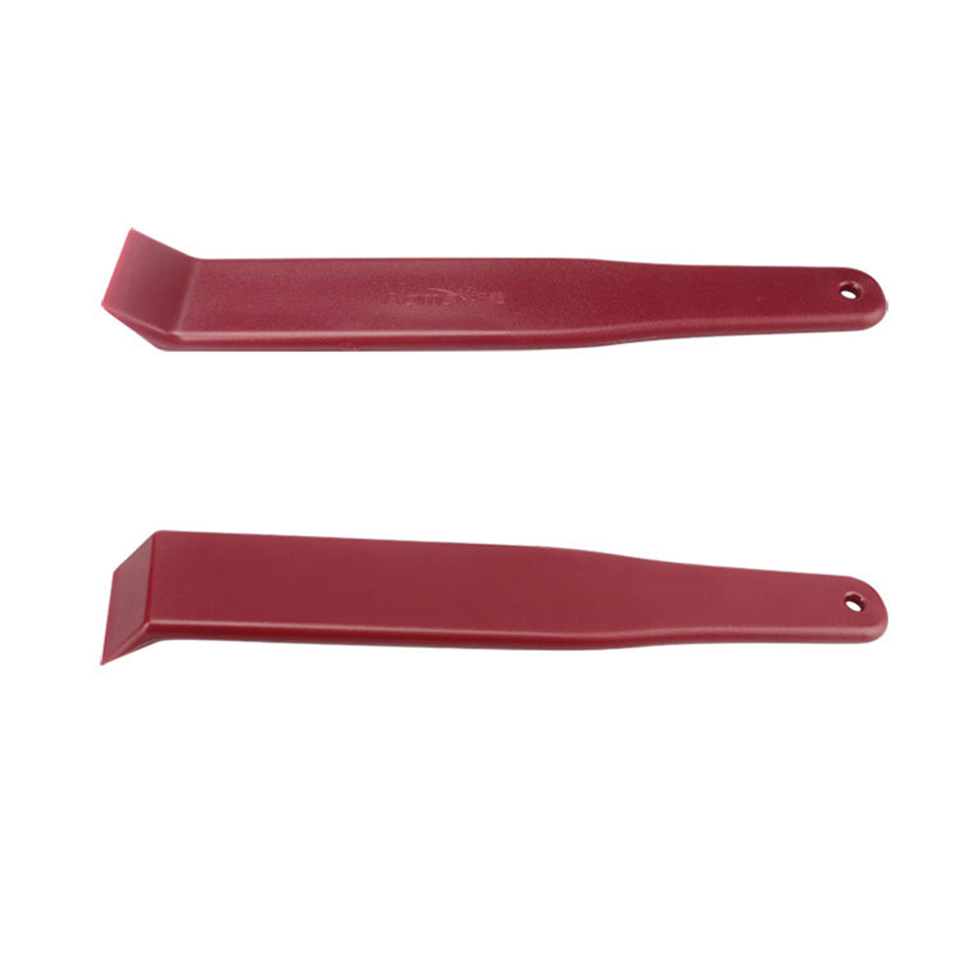 Professional Car Trim Removal Tool, Non-Scratch Thick Plastic Pry Tool for Safe Interior Dashboard Door Panel Molding Clip Installation & Removal, Red