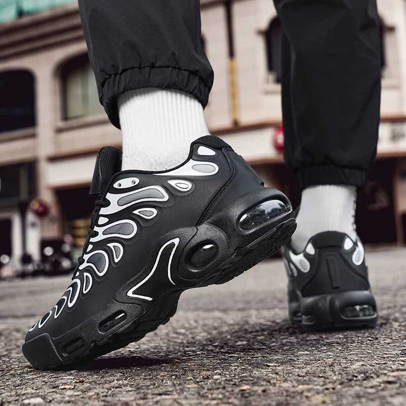 Spring and Autumn New Mens Casual Air Cushion Running Shoes Lightweight Mesh Casual Shoes Anti-Slip Shock Absorbing Sports Shoe Z250326