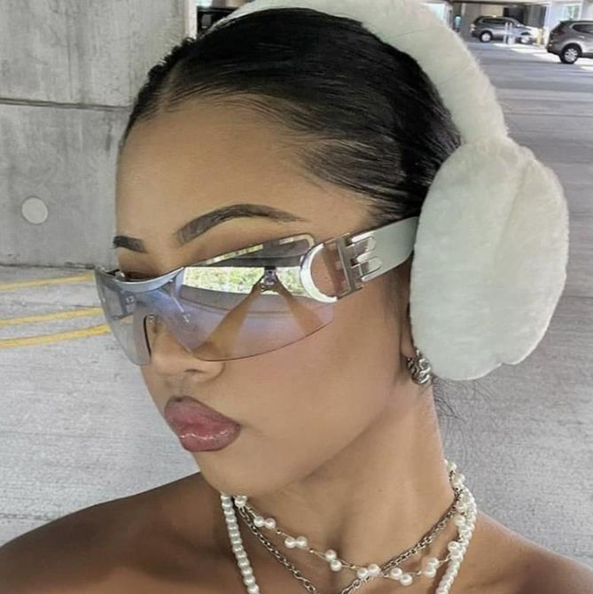 y2k new punk cross-border future sunscreen sunglasses European and American spice girls driving outdoor fashion cross-border sunglasses