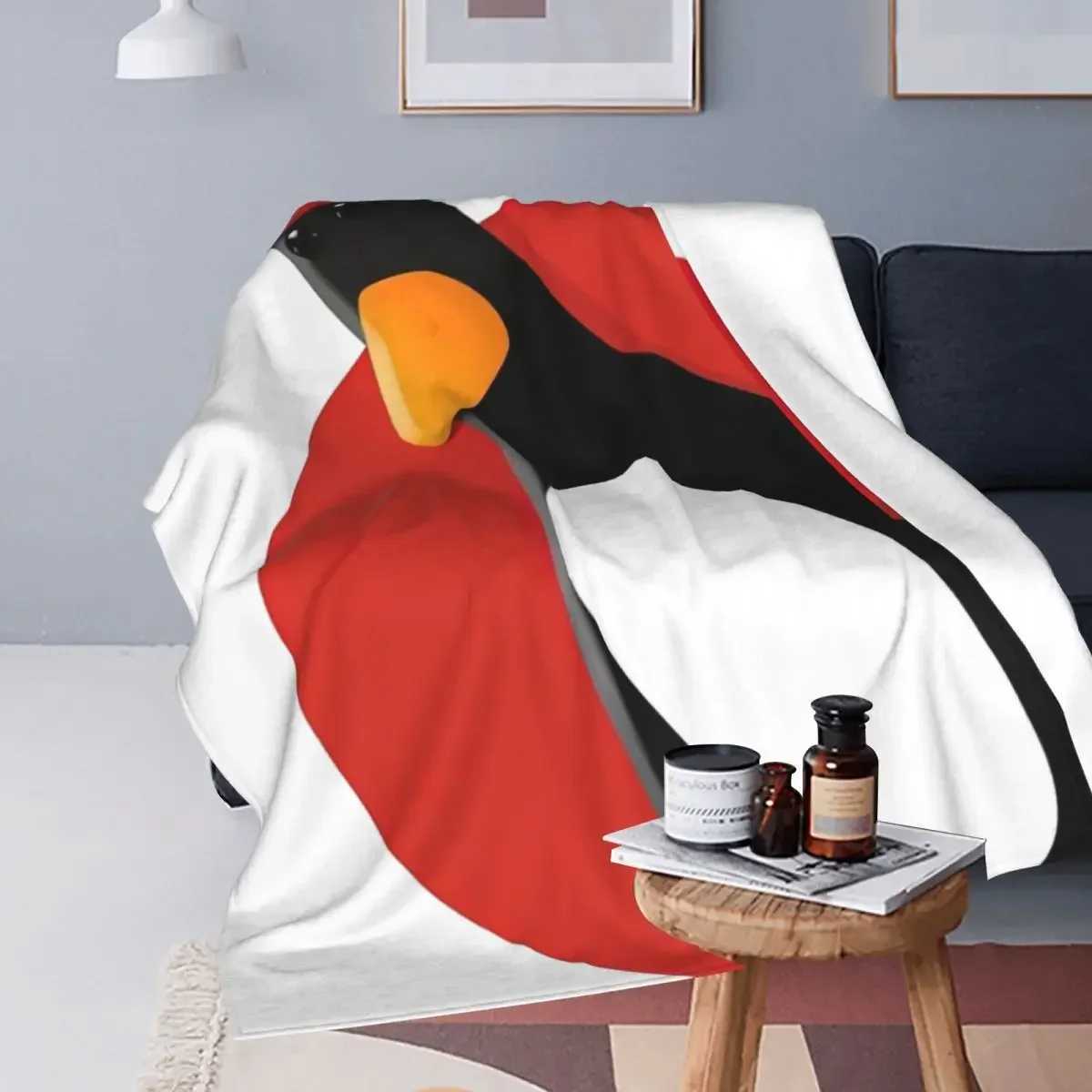 Feathers McGraw silent penguin blanket flannel Wallace Gromit lightweight throw blanket car sofa bedroom blanketXJ250312