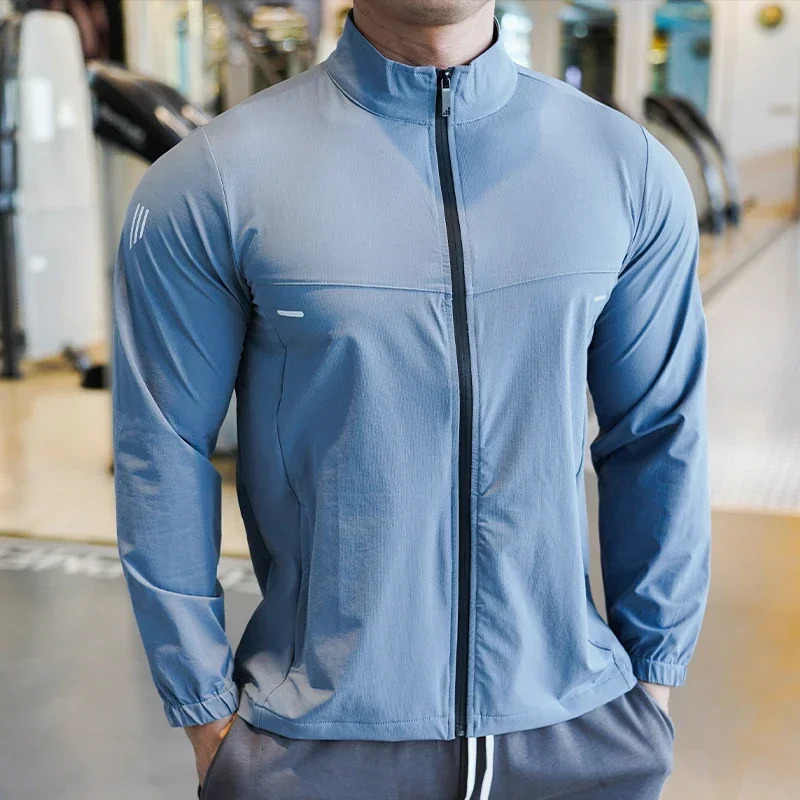 Ice Silk thin shirt top sports running jacket sun protection sweater breathable skin UV resistant fitness suit 250313