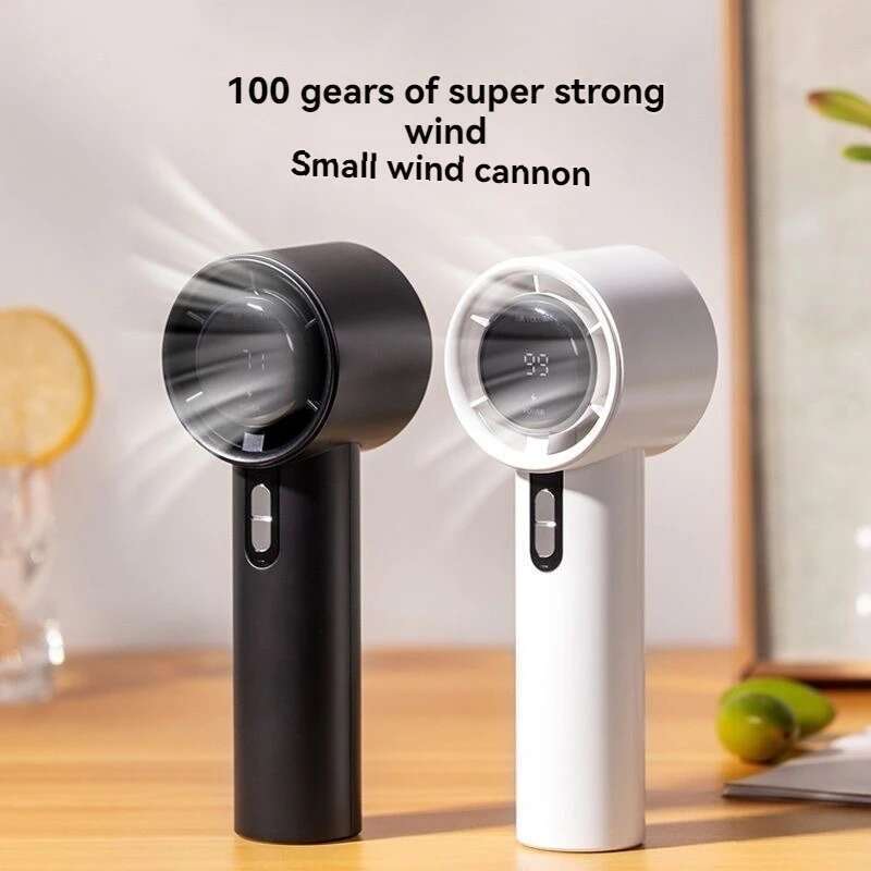 Handheld high-speed USB charging mini portable 100 speed turbo violent small fan 3000mAh