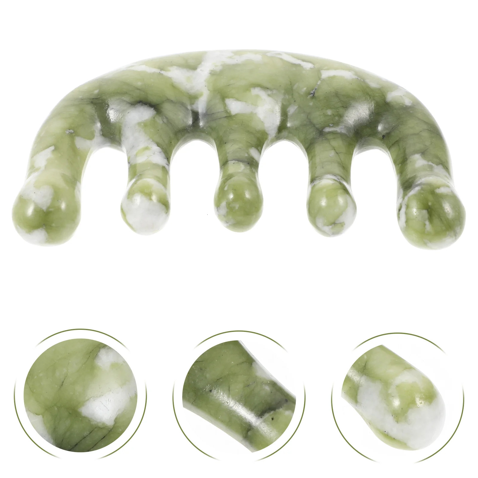 Hair Massage Machine Jade Comb Wide Tooth Household Miss Scratcher 250311