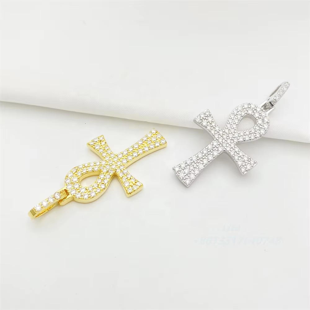 Hip Hop Diamond Iced Out Vvs Moissanite Pendant Custom Pass test Rose Gold Moissanite Pendant