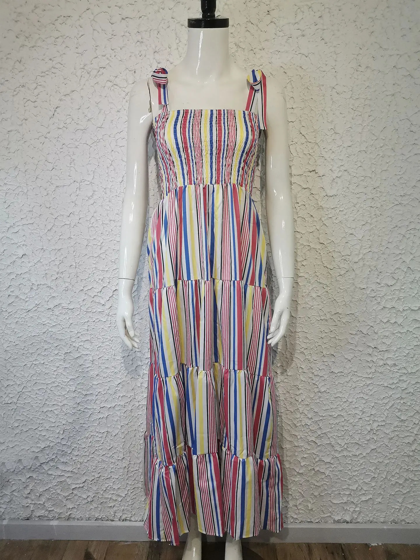 Womens backless lace dress style vacation pendant print 250313