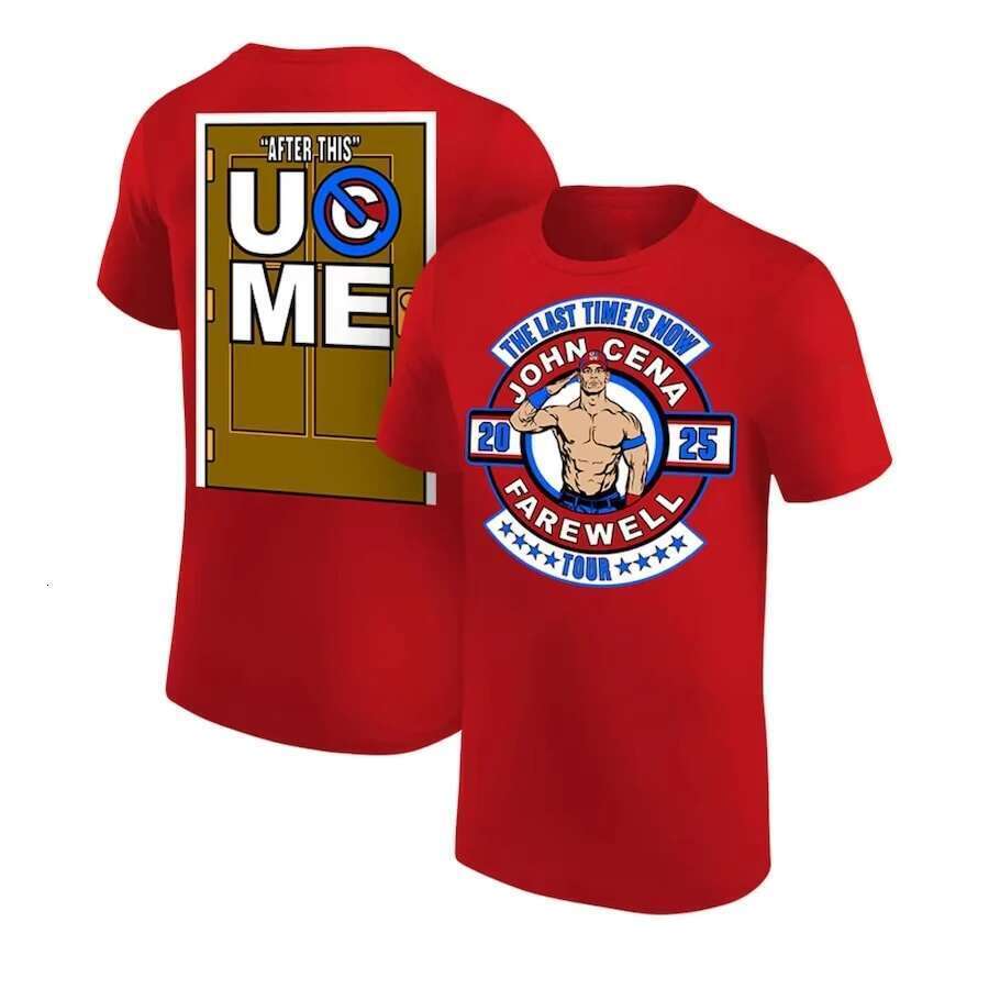 Men's Cotton Tshirt John Cena Farewell Tour Summer Short Sleeved Women's T-Shirt Clothing Top Men Clothing Tshirts