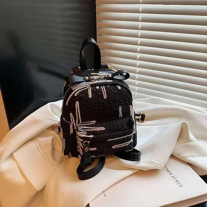 Exquisite Color Mini Compact Backpack Fashion Designer Personalized Super Cool Unique Women s Backpack 2025 Spring And Summer New Outdoor Leisure Bag