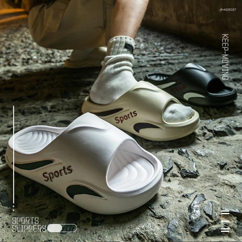 Slippers Indoor Outdoor Men 2025 Summer Lightweight Non Slip Beach Man Soft Thick Bottom Eva Cloud Slides Flip ps zhanyishengli