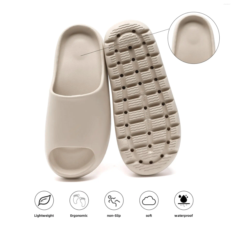 Slippers Bebealy Unisex Slides For Women And MenEVA Comfort Super Soft Quick Shower Cloud Summer Sandals Adult Couple