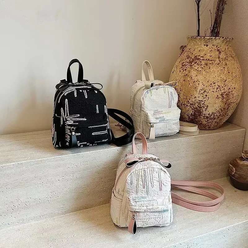 Exquisite Color Mini Compact Backpack Fashion Designer Personalized Super Cool Unique Women s Backpack 2025 Spring And Summer New Outdoor Leisure Bag