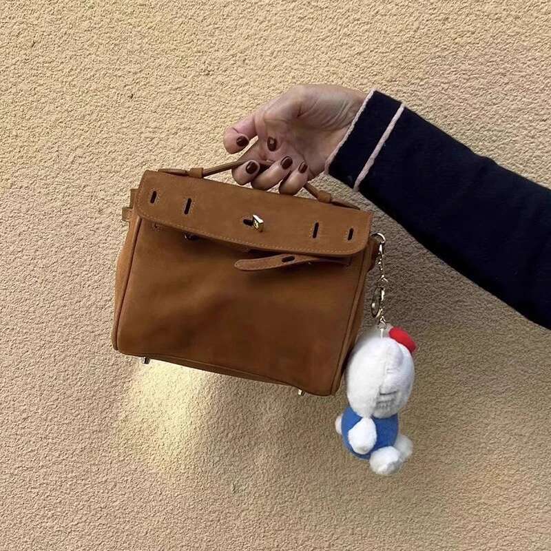 Small Bag Youth Women's Bags Ladies Shoulder Crossbody New Style Nubuck Leather Fashion Fancy High Quality 2024 Lady Sale
