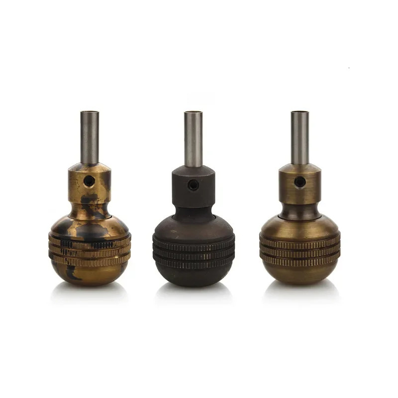 Pure Copper Tattoo Grips 30/35mm Carved Bronze Tattoo Self-Locking Handle Motor Machine Coil Machine Universal Tattoo Handle 250306