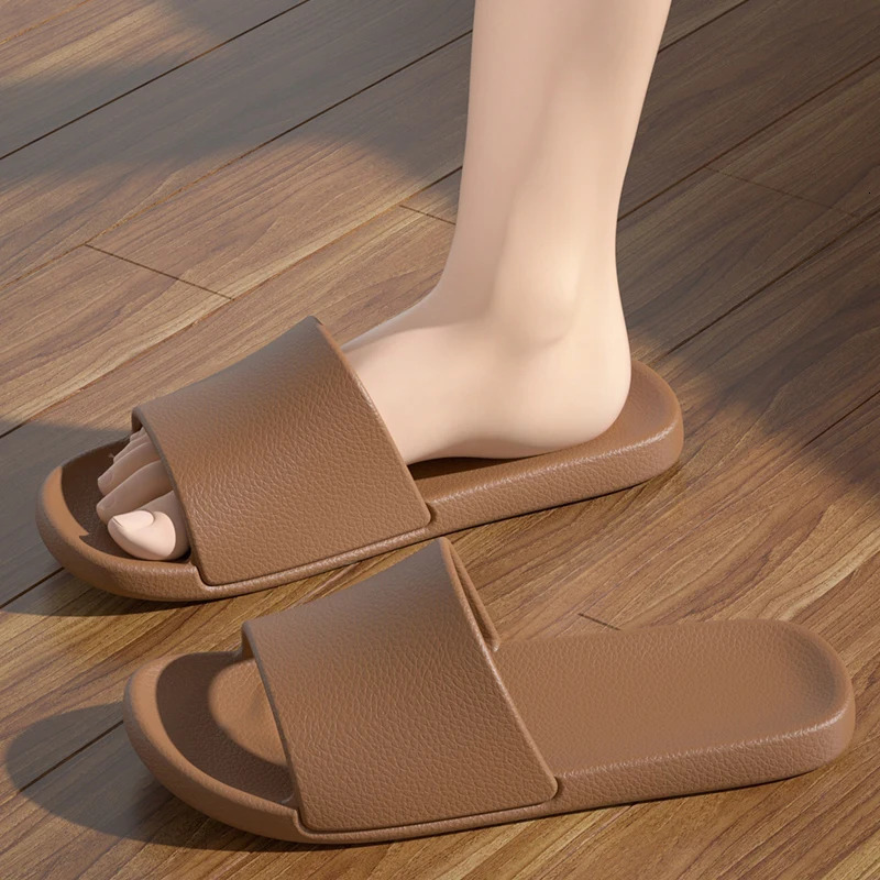 Summer Women Indoor Slippers Floor Flat Shoes EVA Flip Flops Female Nonslip Bathroom Home Beach Sandals 250304