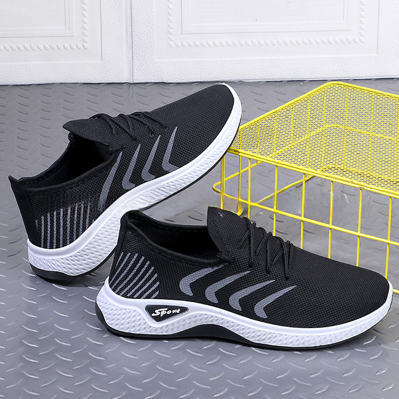 2025 new men's mesh soft sole lace up single shoe, shallow mouth designer, trendy and fashionable low top flat sports shoes, men's running s