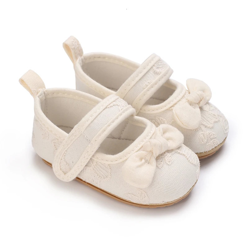 Baby Shoes Spring and Autumn Season Fashion Bow Soft Toe Shoes Female Infant Anti slip Princess Shoes 250312