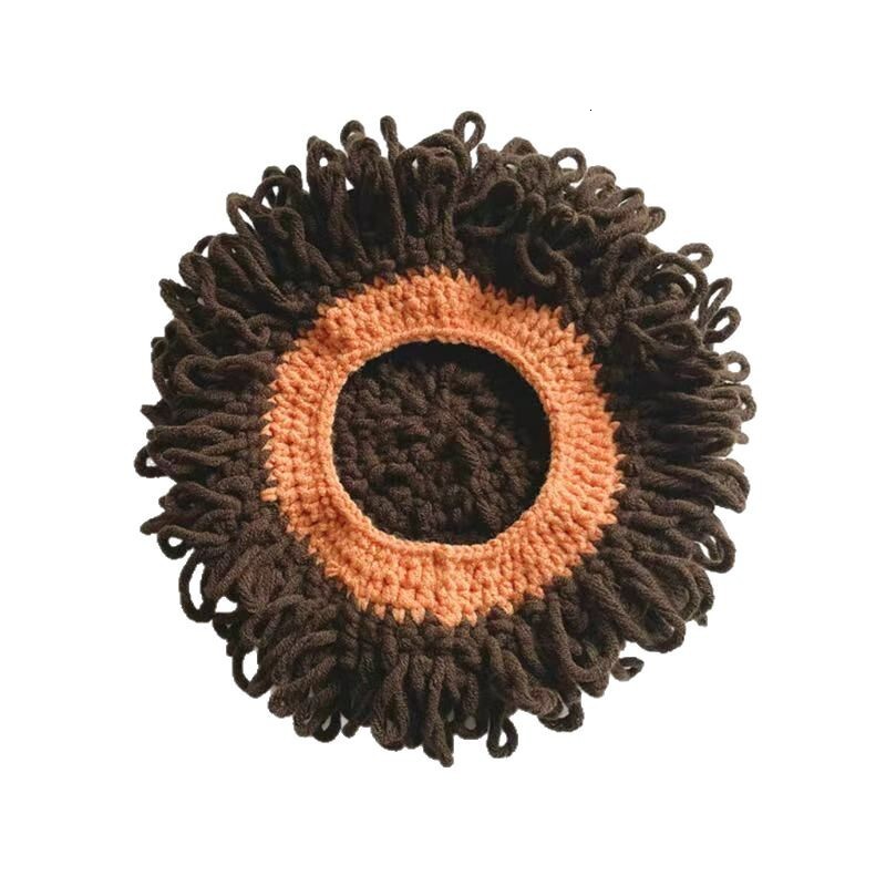 baseball cap Children's wig autumn/winter 2025 new style funny 100 day shooting explosive head baby yarn hat