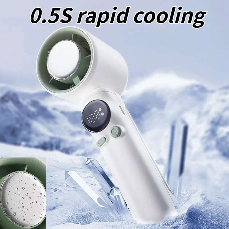 New 100-Speed High-Speed Handheld Fan USB Rechargeable Turbo Fan with Semiconductor Coog for Home Office and Outdoors