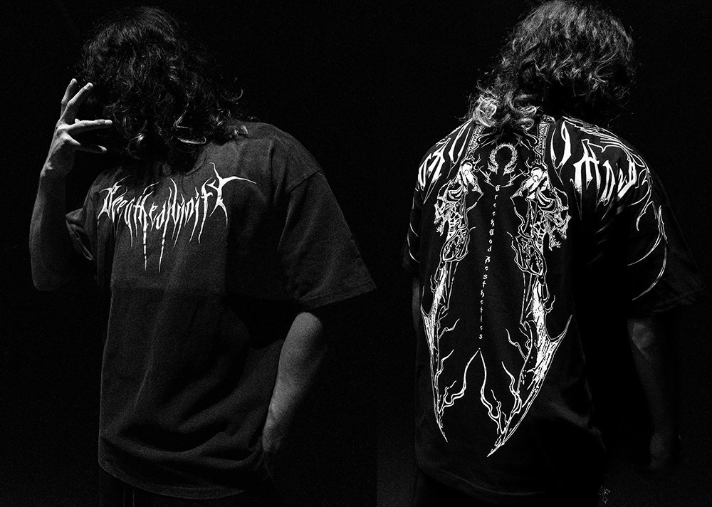 Breathedivity American street fashion brand dark style BD loose plus size pure cotton mens short sleeved T-shirt 250222