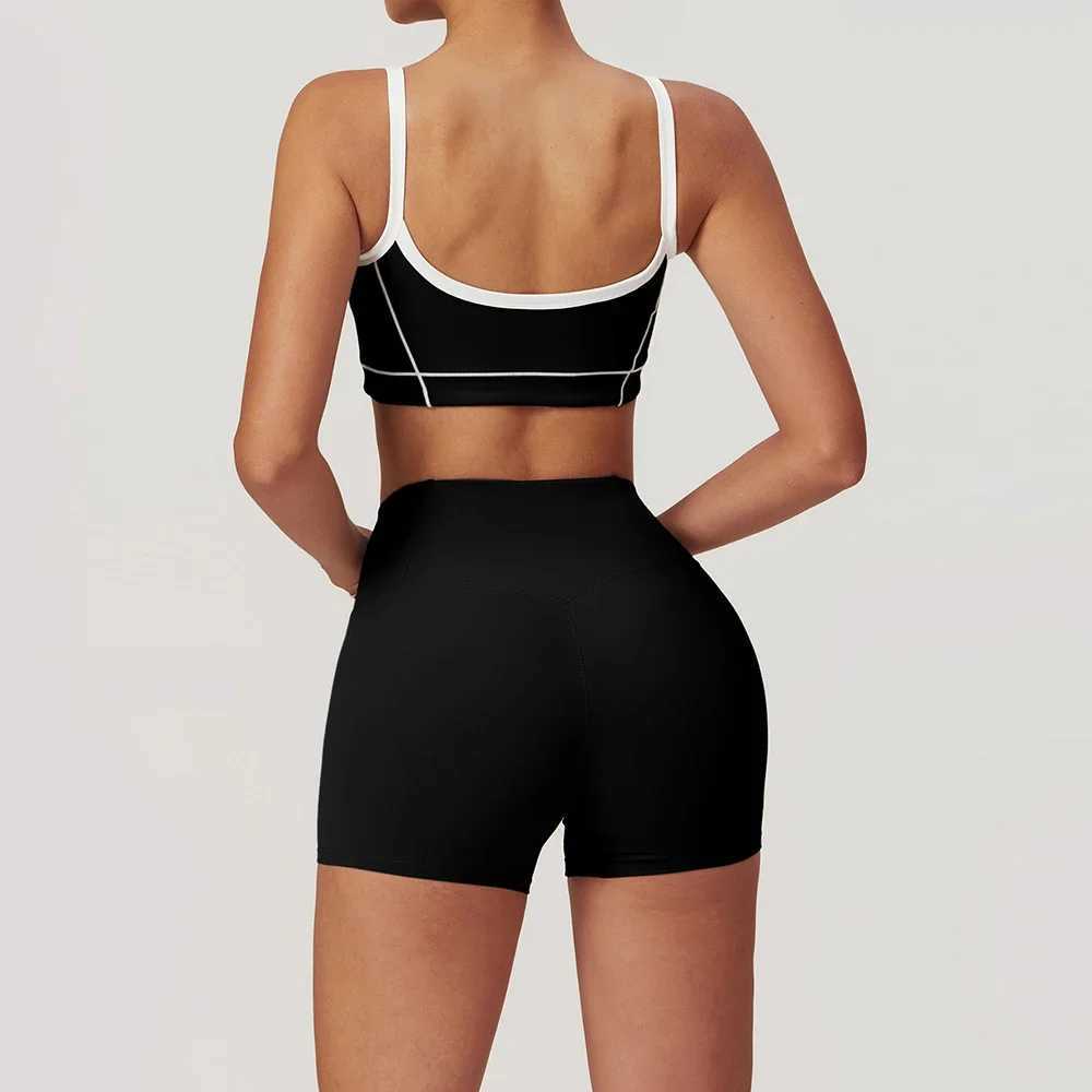 Women's Tracksuits Set Womens Sport Bra Gym Workout Legging High Waist Wide Flare Pants Fitn Sports Shorts Active Wear Suit Y250312553G