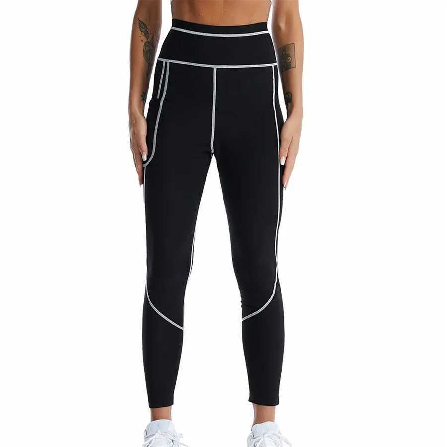 Active Shirts Tees Hot sauna set sauna sweatpants hot sweat shape womens weight loss burning tight corset shaping and weight loss jacket Y2503124PQM