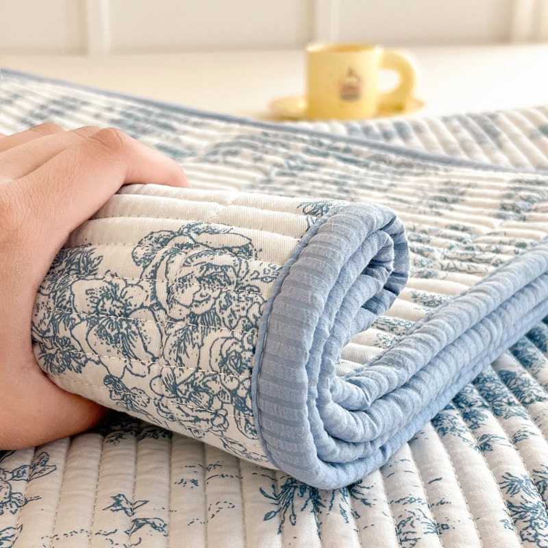 Skin-friendly Bed Cover Printed Bedspread Double Side Design Blanket He Bedsheet Soft Bedspreads cubrecama (No lowcase) Y250313