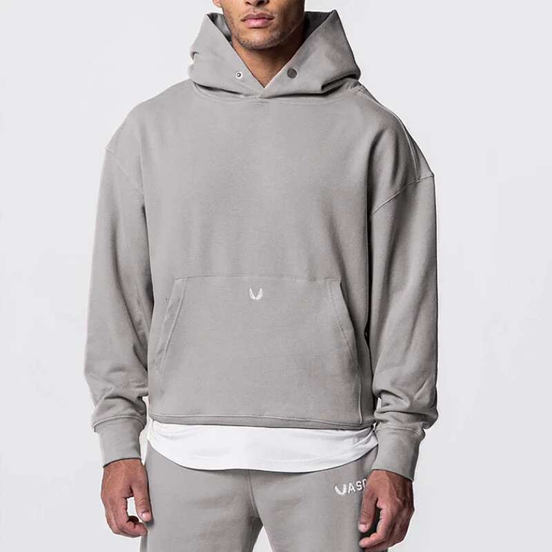 Mens Brand Fiess Long Sleeve Sports Hoodie Bodybuilding Workout Casual Pullover Sweatshirts Male Coat Tracksuit Gym Clothing