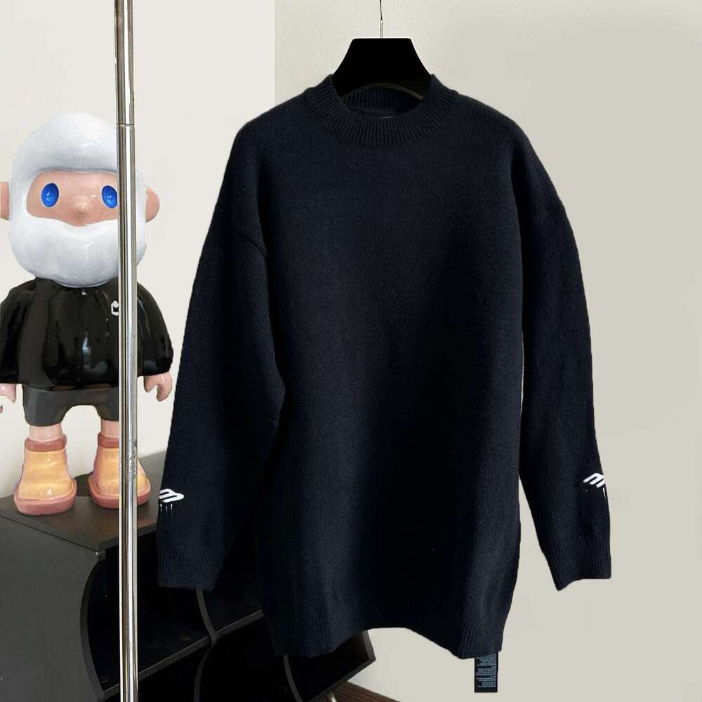 3M Letter Embroidered Long Sleeved Knitted For Men And Women Pullover Sweater