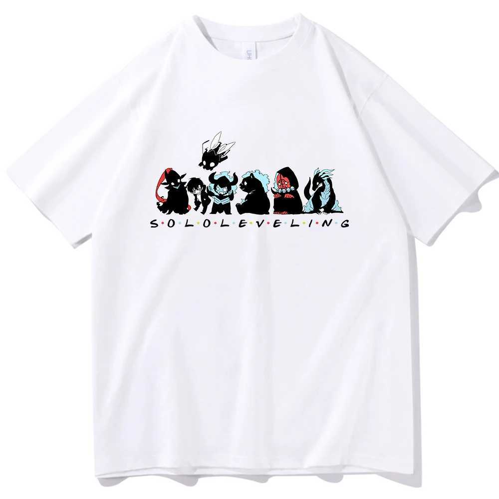 Anime Cute Solo Leveling T-shirt O-Neck Short Slve Shirts Fans Gift X250313