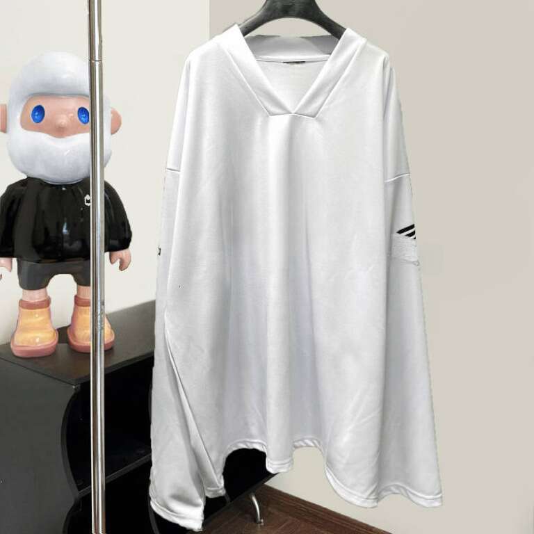 3M Reflective Pattern Pure Cotton Long Sleeved Men's And Women's Version Loose T-Shirt