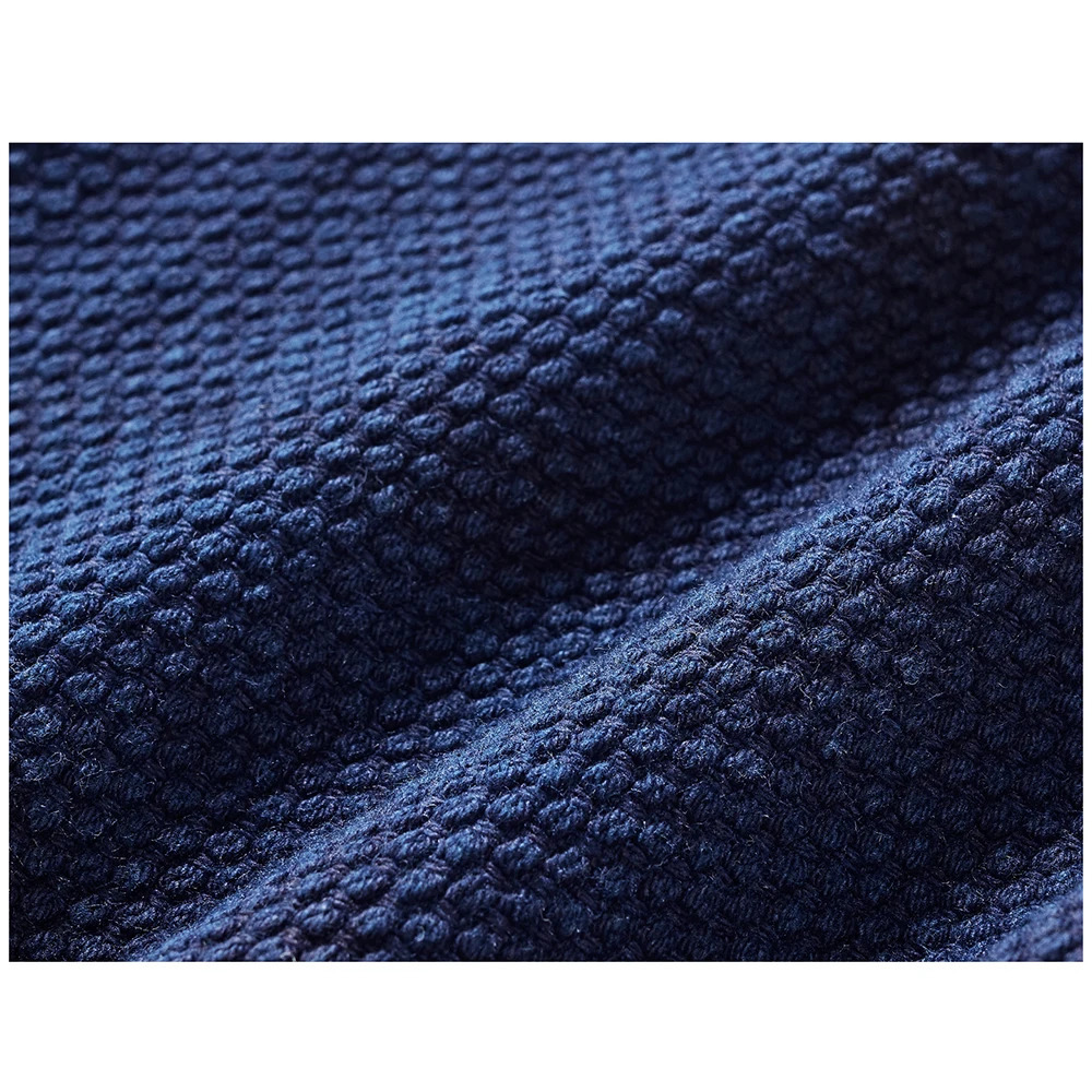 Heavy duty indigo jacket mens autumn retro workwear tool blue dyed kendo fabric multi pocket cardboard 250313