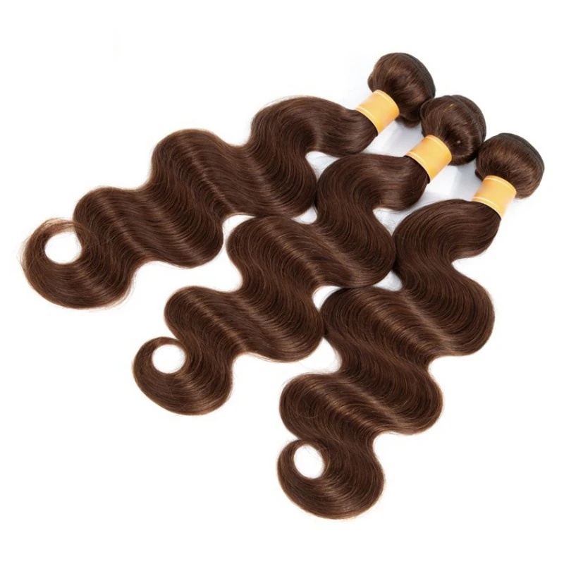 Color 2# Human Hair Bundles Dark Brown Body Wave Bundles 100g/pc For Women 100% Real Brazilian Remy Human Hair Weaving Extensions