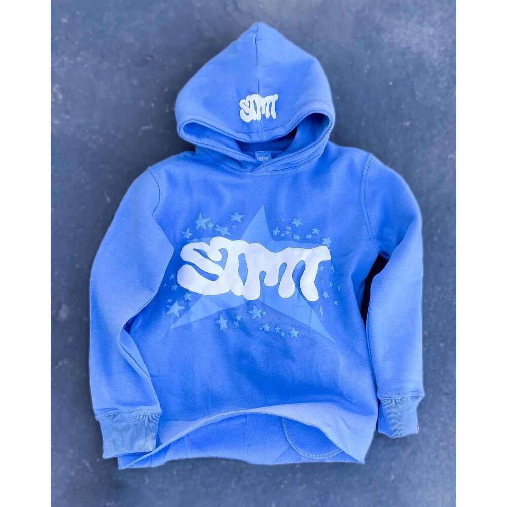 hot selling new street trend letter design men's and women's foam printed hoodie