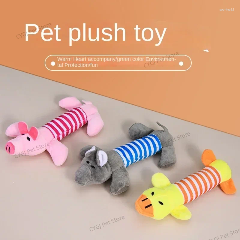 Pet Dog Toy Squeak Plush For Dogs Supplies Fit All Puppy Sound Funny Durable Chew Molar Pets Puzzle