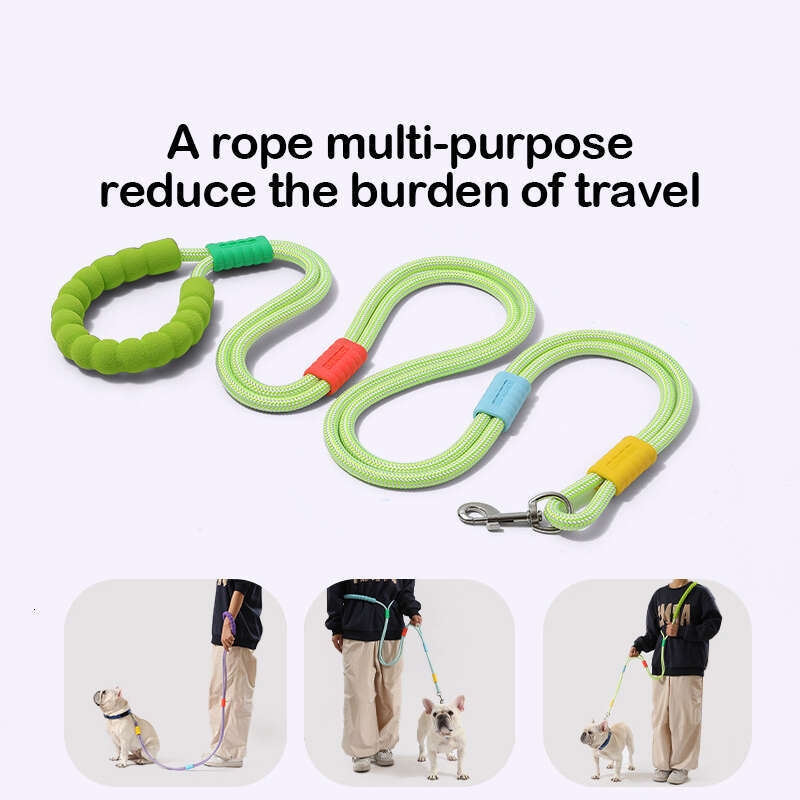 DHpet Multipurpose Dog Leash - Soft Grip, Stainless Steel Buckle, 150cm Sports Nylon Rope