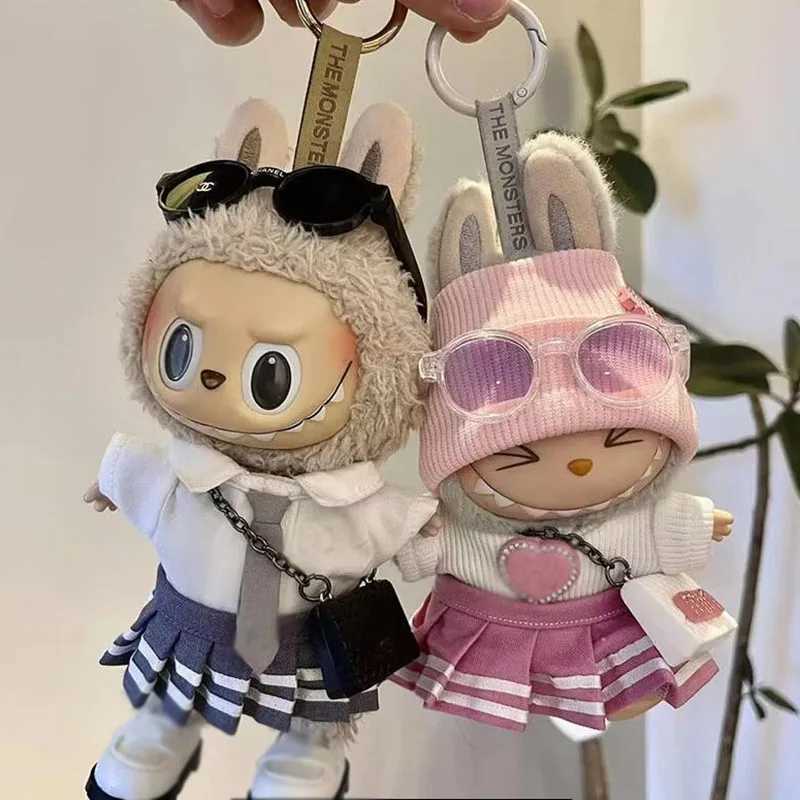 Labubu V1v2 Friend Series Elegant Dress Labubu Birthday Gift Clothing Labubu Pendant Fashionable Couple Outfit High-End CustomT250313