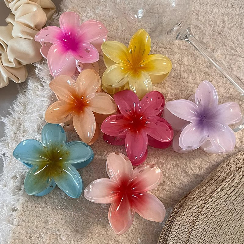 Chic Island Paradise Flower Clips Durable & Stylish Hair Accents Ideal for Any Hairstyle