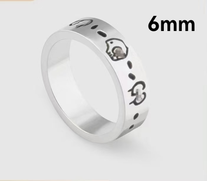 S Love Mens Fashion Titanium Steel Engraved Letter Pattern Designer Engagement Ring Size 5-10 Rings For Women Wholesales A6e9